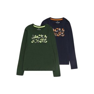 Jack & Jones Junior Póló 'MILES'  tengerészkék / menta / sötétzöld / narancs