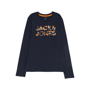 Jack & Jones Junior Póló 'MILES'  tengerészkék / szürke / antracit / narancs