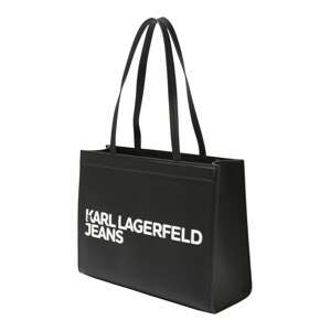 KARL LAGERFELD JEANS Shopper táska  fekete / fehér