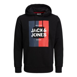 JACK & JONES Tréning póló 'Oscar'  tengerészkék / piros / fekete / fehér