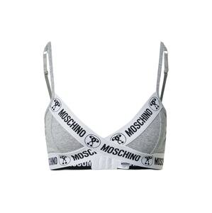 Moschino Underwear Bikini felső 'Reggiseno'  szürke melír / fekete / fehér