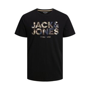 JACK & JONES Póló 'James'  világos bézs / tengerészkék / khaki / fekete