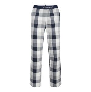 JACK & JONES Pizsama nadrágok 'SIMON'  tengerészkék / világosszürke / fehér