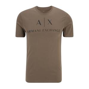 ARMANI EXCHANGE Póló  khaki / fekete