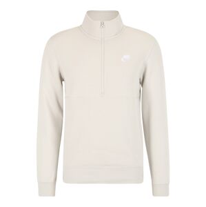 Nike Sportswear Tréning póló 'Club'  világos bézs / fehér
