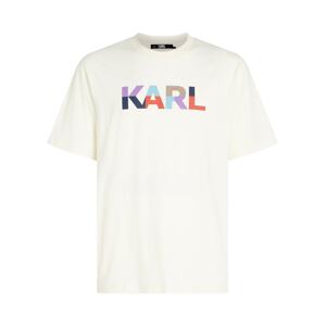 Karl Lagerfeld Póló  kék / világosbarna / orchidea / sötét narancssárga / fehér
