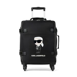Karl Lagerfeld Gurulós bőröndök 'Ikonik Mix'  fekete / fehér