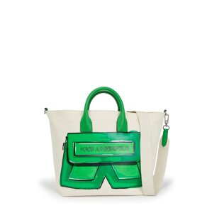 Karl Lagerfeld Shopper táska 'Ikon'  világos bézs / világoszöld