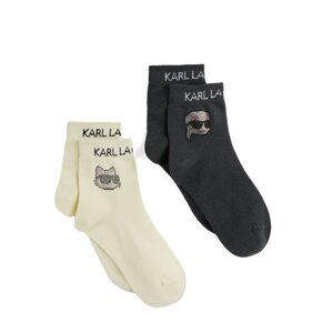 Karl Lagerfeld Zokni  fekete / fehér