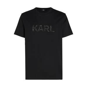 Karl Lagerfeld Póló 'Bouclé'  fekete