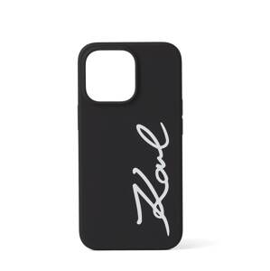 Karl Lagerfeld Okostelefon-tok 'Signature Logo iPhone 13 Pro'  fekete / fehér