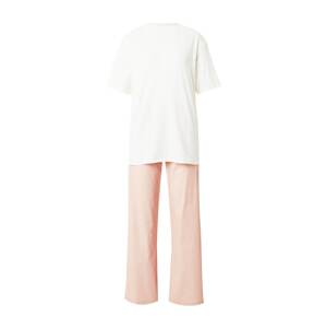Calvin Klein Underwear Pizsama  pasztellnarancs / fehér