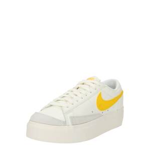 Nike Sportswear Rövid szárú sportcipők 'Blazer'  krém / sárga / szürke