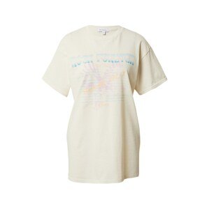 Warehouse Oversize póló 'Rock Forever'  ekrü / égkék / világos narancs / fáradt rózsaszín