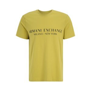 ARMANI EXCHANGE Póló  mustár / fekete