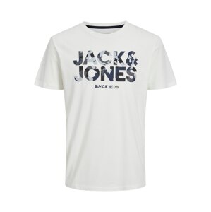Jack & Jones Plus Póló 'James'  kék / fehér