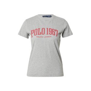 Polo Ralph Lauren Póló  szürke melír / piros