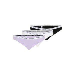 Calvin Klein Underwear Plus String bugyik  lila / fekete / fehér