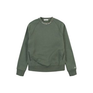 Calvin Klein Jeans Tréning póló 'Instarsia'  zöld / fehér