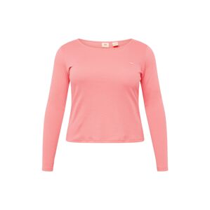 Levi's® Plus Póló 'PL Honey LS'  világos-rózsaszín / fehér