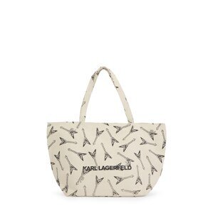 Karl Lagerfeld Shopper táska  fekete / természetes fehér