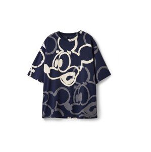Desigual Póló 'Arty Mickey Mouse'  bézs / tengerészkék