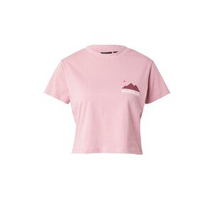 NAPAPIJRI T-Shirt  rózsaszín / sötét-rózsaszín / fehér