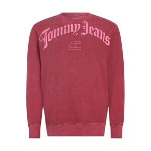 Tommy Jeans Plus Tréning póló  rózsaszín / borvörös
