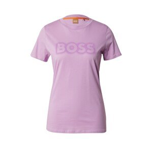 BOSS Orange Póló  világoslila / világos-rózsaszín