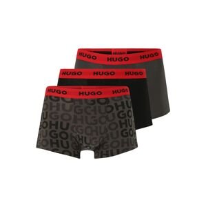 HUGO Boxeralsók  sötétszürke / piros / fekete