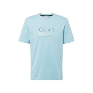 Calvin Klein Póló  égkék / fekete / fehér