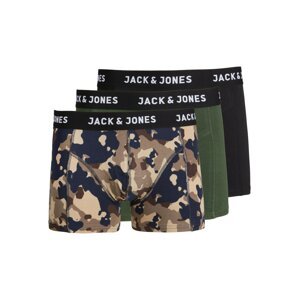 JACK & JONES Boxeralsók 'James'  tengerészkék / olíva / fekete / fehér
