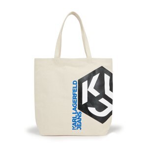 KARL LAGERFELD JEANS Shopper táska  bézs / kék / fekete / fehér