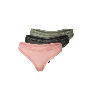 Calvin Klein Underwear String bugyik  alma / rózsaszín / fekete / fehér