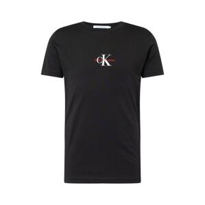 Calvin Klein Jeans T-Shirt  piros / fekete / fehér