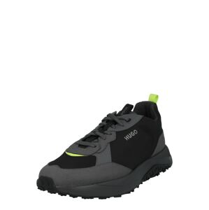 HUGO Sneaker 'Kane'  szürke / ezüstszürke / világoszöld / fekete