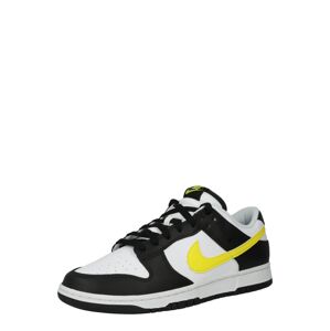 Nike Sportswear Rövid szárú sportcipők 'DUNK'  sárga / fekete / fehér