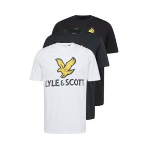 Lyle & Scott Póló  sárga / antracit / fekete / fehér