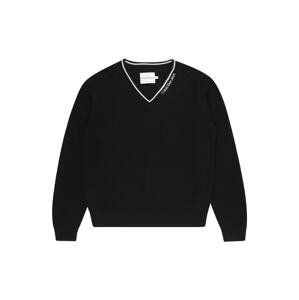 Calvin Klein Jeans Pulóver 'Ceremony'  fekete / fehér