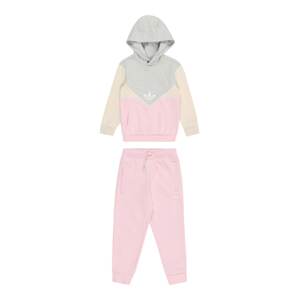 ADIDAS ORIGINALS Jogging ruhák 'Adicolor'  bézs / szürke melír / világos-rózsaszín / fehér