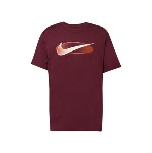 Nike Sportswear Póló  bézs / piros / borvörös
