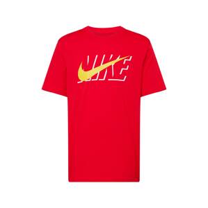 Nike Sportswear Póló  sárga / piros / fehér