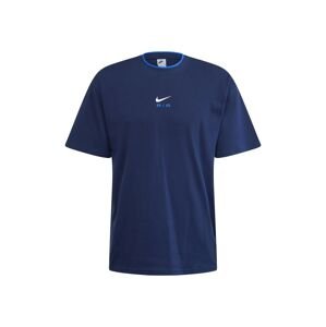 Nike Sportswear Póló  azúr / sötétkék / fehér
