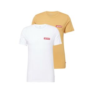 LEVI'S ® Póló '2Pk Crewneck Graphic'  sárga / fehér