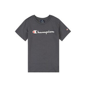 Champion Authentic Athletic Apparel Póló 'Classic'  szürke / piros / fehér