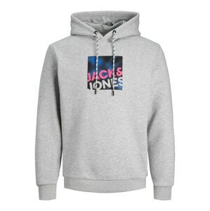 JACK & JONES Tréning póló 'Logan'  kék / szürke melír / rózsaszín / fekete