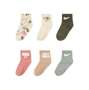 Nike Sportswear Zokni 'PRIMARY PLAY'  elefántcsont / szürke melír / khaki / rózsaszín