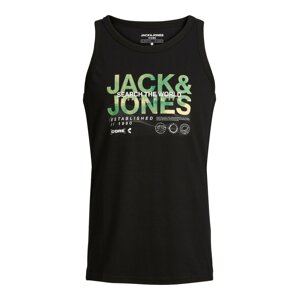 JACK & JONES Póló 'WATER'  világos sárga / zöld / fekete / fehér