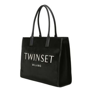 Twinset Shopper táska  fekete / gyapjúfehér