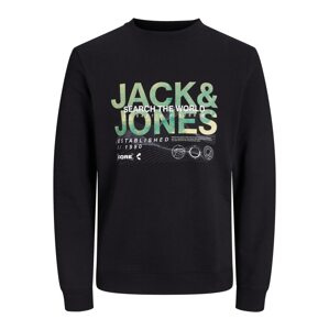 JACK & JONES Tréning póló 'WATER'  zöld / fekete / fehér